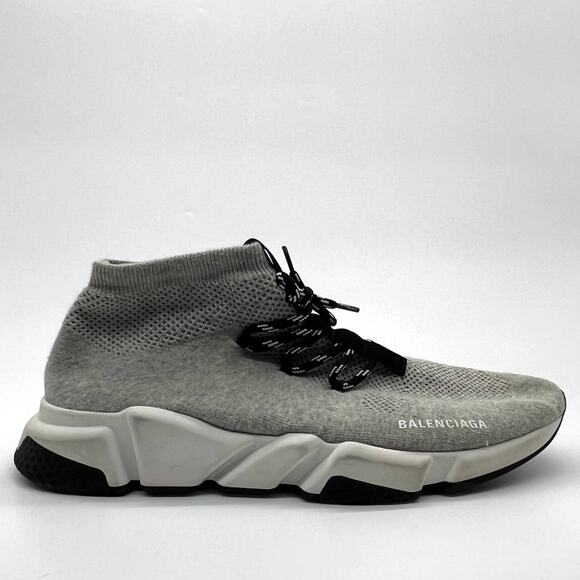 Size 13US - Balenciaga Speed Trainer Lace-Up Grey - Picture 1 of 7